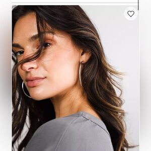 Elegant Silver Hoop Earrings